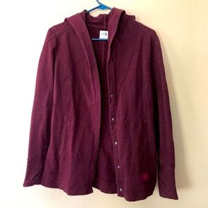 Purple north face sweater